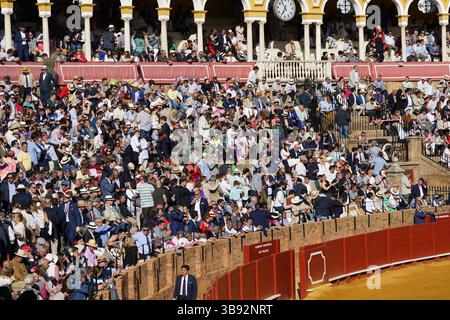 Feria Sevilla Bullfight 2025. La tauromachie a lieu pendant la Feria de Abril, Banque D'Images