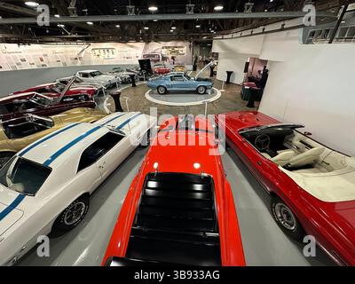 26 juillet 2023, Memphis, Tennessee, États-Unis : The EDGE MOTOR MUSEUM, Memphis 26 juillet 2023. Le musée possède plus d'une douzaine de voitures de sport emblématiques des États-Unis d'après-guerre aux années 1970 (Crédit image : © Karen Focht/ZUMA Press Wire) Banque D'Images