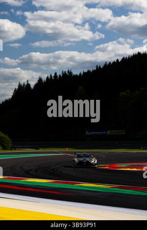 60 GROVE Stephen (aus), GROVE Brenton (aus), CAIROLI Matteo (ita), Iron Lynx, Mercedes-AMG GT3 Evo #60, LM GT3, action pendant les 6 heures TotalEnergies de Spa-Francorchamps 2025, 3ème manche du Championnat du monde FIA d'Endurance 2025, du 8 au 10 mai 2025 sur le circuit de Spa-Francorchamps à Stavelot, Belgique - photo Javier Jimenez/DPPI Live News Banque D'Images