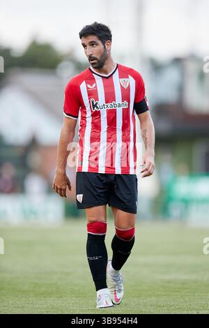 3 août 2023, SESTAO, VIZCAYA, ESPAGNE : Raul Garcia de l'Athletic Club regarde pendant le match amical de pré-saison entre l'Athletic Club et SD Eibar à Las Llanas le 3 août 2023, à Sestao, Espagne. (Crédit image : © Ricardo Larreina/AFP7 via ZUMA Press Wire) Banque D'Images