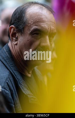 18 octobre 2022, Paris, Paris, France : Philippe Martinez leader de la CGT. Grève du 18 octobre : plusieurs milliers de manifestants à Paris et dans le reste de la France (crédit image : © Sadak Souici/ZUMA Press Wire) Banque D'Images