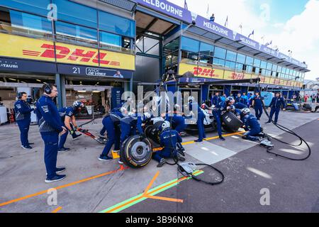 31 mars 2023, Melbourne, Victoria, Australie : MELBOURNE, AUSTRALIE - MARS 31 : Scuderia AlphaTauri au Grand Prix australien de formule 1 2023 le 31 mars 2023 (image crédit : © Chris Putnam/ZUMA Press Wire) Banque D'Images