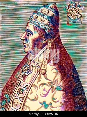 Pierre de Candie, également connu sous le nom de Pierre Phillarges, Pietro Di Candia, Petros Philargos, c. 1339 – 1410, comme Alexandre V ou Alessandro V, antipape élu par le concile de Pise pendant le schisme occidental, il a régné de 1409 à sa mort en 1410 Banque D'Images