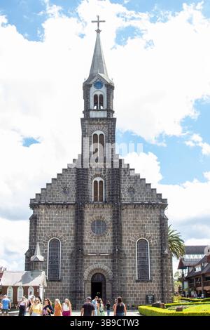 Paroisse Saint Pierre à Gramado, Rio Grande do Sul. Banque D'Images