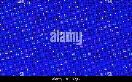 Fond abstrait avec une grille de petits carrés colorés. Illustration de Vecteur