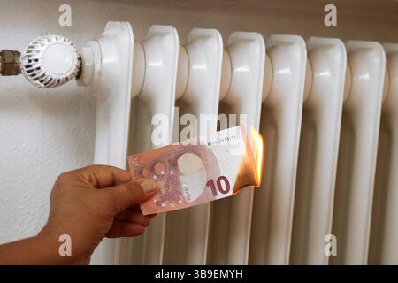 Augmentation de la pauvreté par le biais de l'inflation Banque D'Images