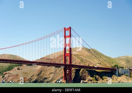 Vue du Golden Gate au Golden Gate Bridge Banque D'Images