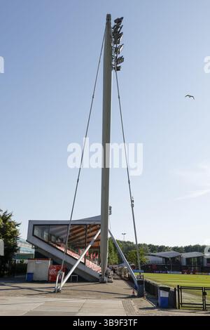 Amsterdam, pays-Bas. 09 mai 2025. AMSTERDAM, 09-05-2025, Sportpark de Toekomst, Néerlandais Keuken Kampioen Divisie football, saison 2024/2025, match entre Jong Ajax et LE TOP Oss, aperçu du stade crédit : Pro Shots/Alamy Live News Banque D'Images