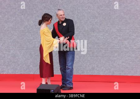 Madrid, le 2 mai 2025. La cérémonie de remise des médailles du 2 mai, Journée de la CAM, s’est tenue au siège de la Communauté de Madrid, présidée par Isabel Díaz Ayuso. Photo : Jaime García. ARCHDC. Crédit : album / Archivo ABC / Jaime García Banque D'Images