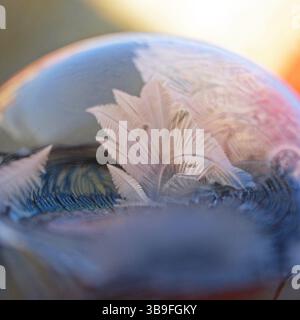 Bulle de savon congelé Banque D'Images