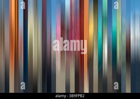 Rayures colorées, composées de 30 images Banque D'Images