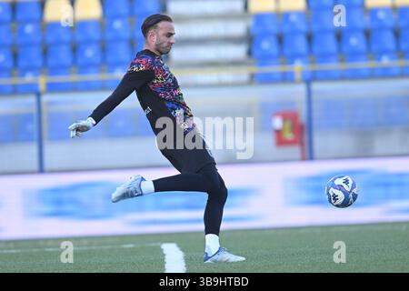 Castellamare di Stabia, Italie, 09 mai,2025 Bardi Francesco de A.C. Reggiana pendant la Serie BKT entre S.S. Juvestabia vs A.C. Reggiana :Agostino Gemito/ Alamy Live News Banque D'Images