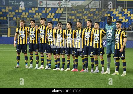 Castellamare di Stabia, Italie, 09 mai,2025 S.S. Juvestabia équipe de départ lors de la Serie BKT entre S.S. Juvestabia vs A.C. Reggiana :Agostino Gemito/ Alamy Live News Banque D'Images