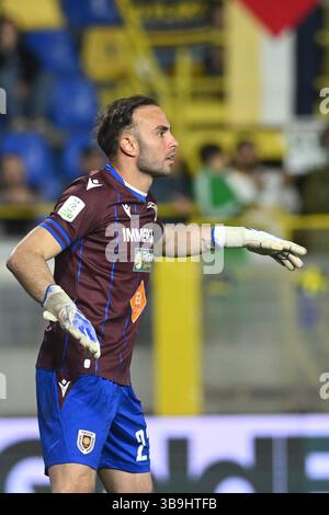 Castellamare di Stabia, Italie, 09 mai,2025 Bardi Francesco de A.C. Reggiana gestes pendant la Serie BKT entre S.S. Juvestabia vs A.C. Reggiana :Agostino Gemito/ Alamy Live News Banque D'Images