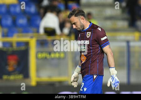Castellamare di Stabia, Italie, 09 mai,2025 Bardi Francesco de A.C. Reggiana look pendant la Serie BKT entre S.S. Juvestabia vs A.C. Reggiana :Agostino Gemito/ Alamy Live News Banque D'Images