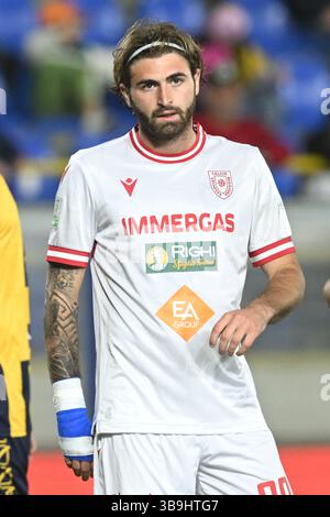 Castellamare di Stabia, Italie, 09 mai,2025 Manolo Portanavo de A.C. Reggiana look pendant la Serie BKT entre S.S. Juvestabia vs A.C. Reggiana :Agostino Gemito/ Alamy Live News Banque D'Images
