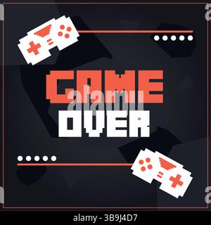 Jeu sur affiche rouge. Illustration vectorielle Illustration de Vecteur