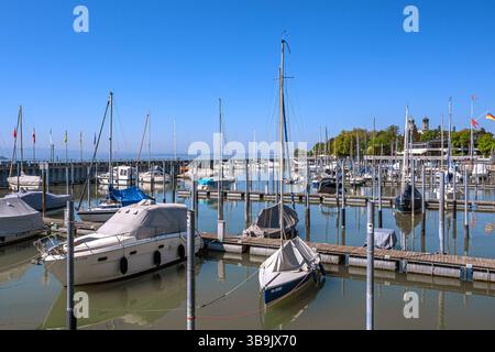 Bade-Wuertemberg : bateaux de Friedrichshafen Banque D'Images
