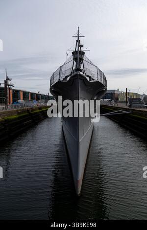 HMS Caroline, Alexandra Dock, Queens Rd, Belfast BT3 9DT Banque D'Images