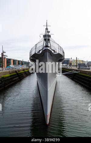 HMS Caroline, Alexandra Dock, Queens Rd, Belfast BT3 9DT Banque D'Images