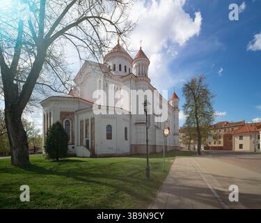 Cathédrale de Theotokos, église orthodoxe de style byzantin à Vilnius, Lituanie Banque D'Images