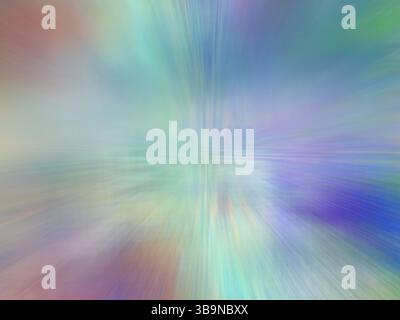 Fond de flou de mouvement abstrait dans des couleurs pâles - illustration 3D générée par ordinateur. Toile de fond pâle multicolore. Pour cartes, couvertures, bannières Banque D'Images
