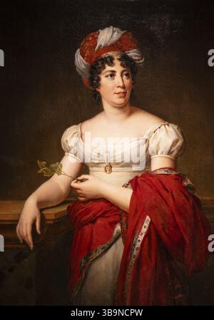 Marie-Éléonore Godefroid, Madame de Stael, 1818-1849, huile sur toile, musée national des Châteaux de Versailles Banque D'Images