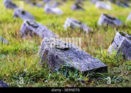 Cimetière de guerre austro-hongrois, première Guerre mondiale, Bovec, alpes juliennes. Slovénie, Europe centrale Banque D'Images