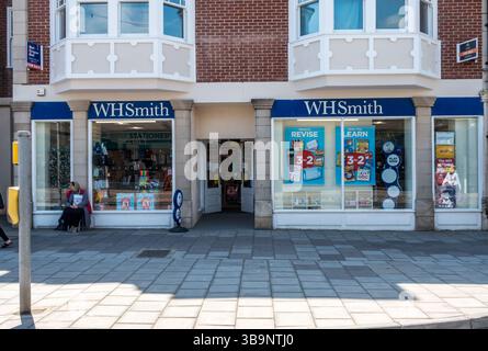 Extérieur de WH Smith à Swanage. Banque D'Images