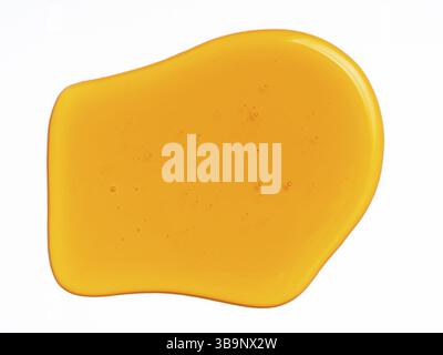 Fond de goutte de miel. Motif abstrait de goutte de miel. Isolé sur blanc avec chemin de détourage. Peut être utilisé pour la conception. Copier l'espace pour le texte Banque D'Images
