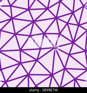 Motif de formes triangulaires. Couleur violette. Taille moyenne des triangles. Epaisseur moyenne des lignes. Modèle reproductible. Illustration vectorielle tileable sans couture. Illustration de Vecteur