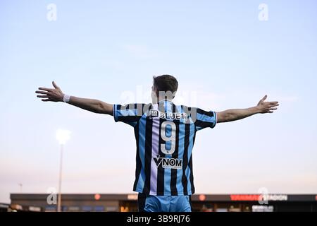 ALMERE - Tobias Lauritsen de Sparta lors du match Néerlandais Eredivisie entre Almere City FC et Sparta Rotterdam au stade Almere City FC le 10 mai 2025 à Almere, pays-Bas. ANP OLAF FISSURE Banque D'Images