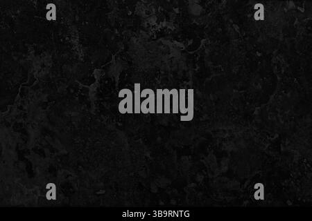 Fond texturé noir avec Grunge doux et détails de surface sombre abstraits Banque D'Images