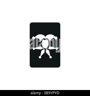 Icône Joker Card Illustration de Vecteur