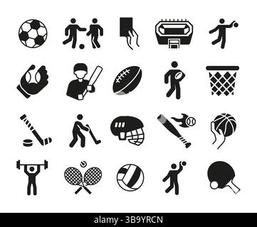 Sports Icons Set Illustration de Vecteur