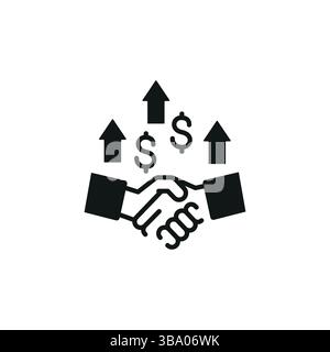 Icône de transaction commerciale Illustration de Vecteur