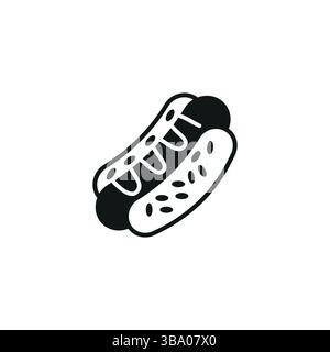Icône Hot Dog Illustration de Vecteur