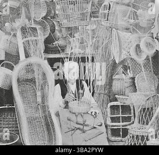 W.H.Mason - The Brighton Fancy basket Maker - années 1860 Banque D'Images