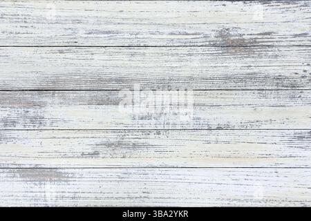 Texture bois délavé, fond blanc en bois abstrait Banque D'Images