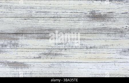 Texture bois délavé, fond blanc en bois abstrait Banque D'Images