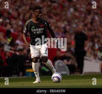 Anfield, Liverpool le dimanche 11 mai 2025. Bukayo Saka d'Arsenal lors du match de premier League entre Liverpool et Arsenal à Anfield, Liverpool, dimanche 11 mai 2025. (Photo : Steven Halliwell | mi News) crédit : MI News & Sport /Alamy Live News Banque D'Images