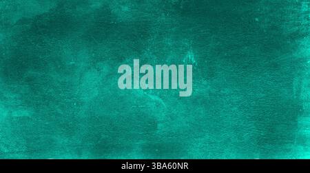 fond abstrait décoratif turquoise. Texture du mur en béton plâtré. Fond grunge. Combinaison de la texture d'un rugueux granuleux Banque D'Images