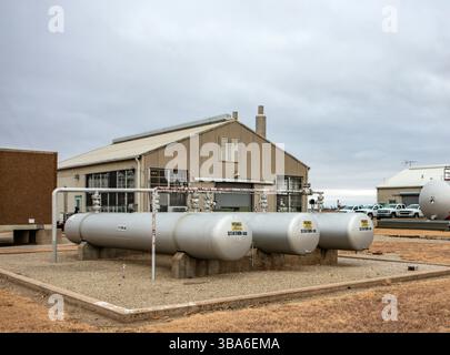Station de compression travaillant au Kansas Banque D'Images