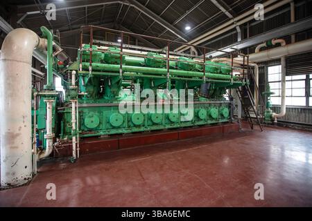 Station de compression travaillant au Kansas Banque D'Images