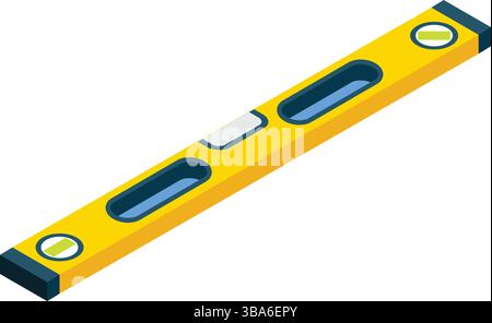 Icône de vecteur d'outil de niveau isolé sur blanc Illustration de Vecteur
