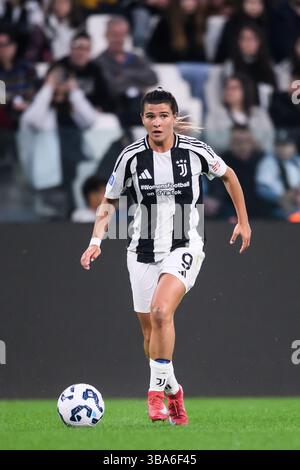 Turin, Italie. 10 mai 2025. Sofia Cantore de la Juventus lors du match de Serie A féminin entre la Juventus et l'Inter au stade Allianz de Turin, Italie - samedi 10 mai 2025. (Photo de Nicolo Campo/LaPresse ) crédit : LaPresse/Alamy Live News Banque D'Images