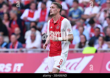 Amsterdam, Allemagne. 11 mai 2025. Fussball Ehrendivision 32. Spieltag Ajax Amsterdam - NEC Nijmegen AM 11.05.2025 in der Johan Cruijff Arena in Amsterdam Kenneth Taylor ( Amsterdam ) Foto : Revierfoto crédit : ddp Media GmbH/Alamy Live News Banque D'Images