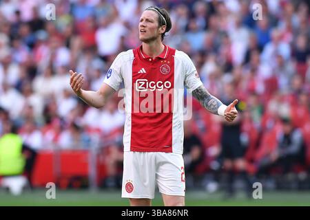 Amsterdam, Allemagne. 11 mai 2025. Fussball Ehrendivision 32. Spieltag Ajax Amsterdam - NEC Nijmegen AM 11.05.2025 in der Johan Cruijff Arena in Amsterdam Wout Weghorst ( Amsterdam ) Foto : Revierfoto crédit : ddp Media GmbH/Alamy Live News Banque D'Images