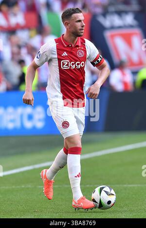 Amsterdam, Allemagne. 11 mai 2025. Fussball Ehrendivision 32. Spieltag Ajax Amsterdam - NEC Nijmegen AM 11.05.2025 in der Johan Cruijff Arena in Amsterdam Jordan Henderson ( Amsterdam ) Foto : Revierfoto crédit : ddp Media GmbH/Alamy Live News Banque D'Images