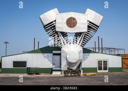 Sturgis, SD, États-Unis - 29 mai 2019 : le terrain de camping Buffalo Chip Banque D'Images